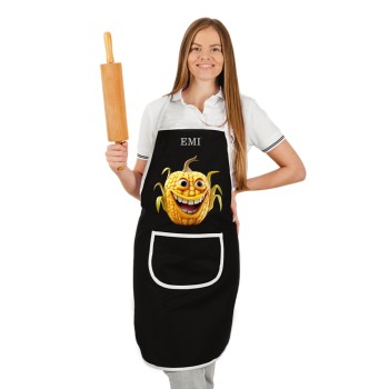 luxusní_černá_zástěra_pro_kuchaře_corny_emi