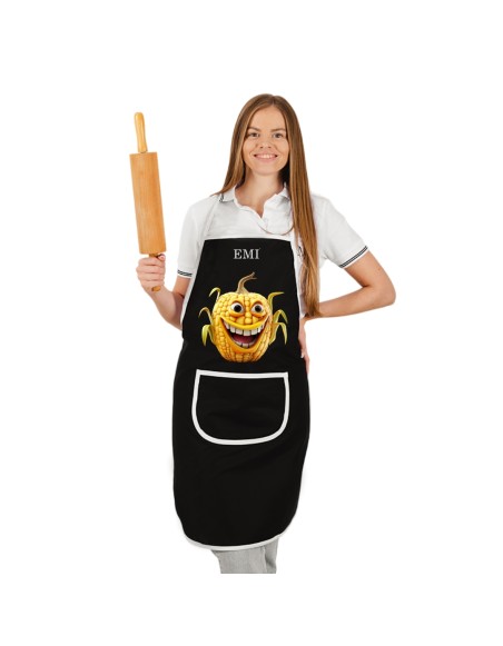 luxusní_černá_zástěra_pro_kuchaře_corny_emi