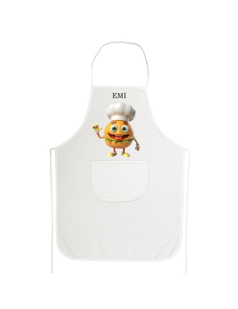 bílá_kuchyňská_zástěra_burger_emi_s_motivem_hamburgeru