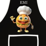 praktická_černá_zástěra_na_vaření_burger_100_bavlna