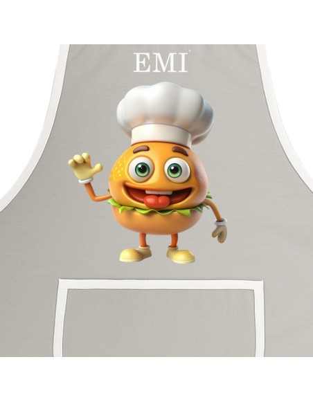 elegantní_šedá_zástěra_na_vaření_burger_s_motivem