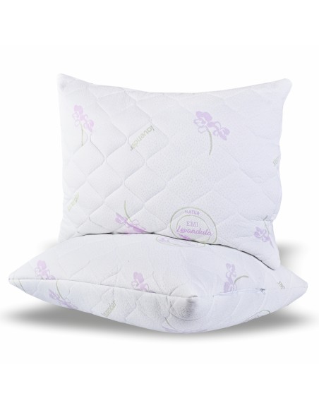 Polštář prošívaný antialergický 70 x 90 cm Lavender EMI 1+1 ZDARMA