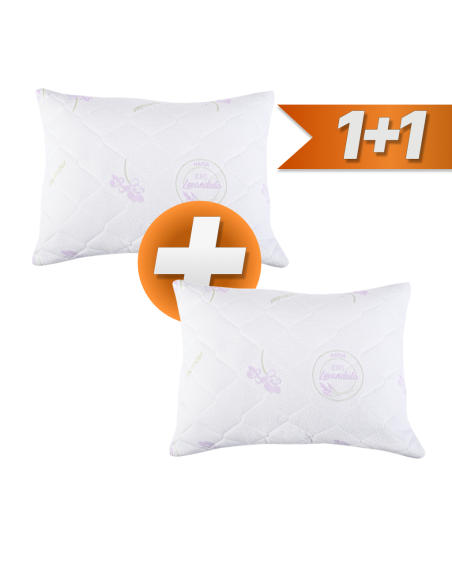 Polštář prošívaný antialergický 70 x 90 cm Lavender EMI 1+1 ZDARMA