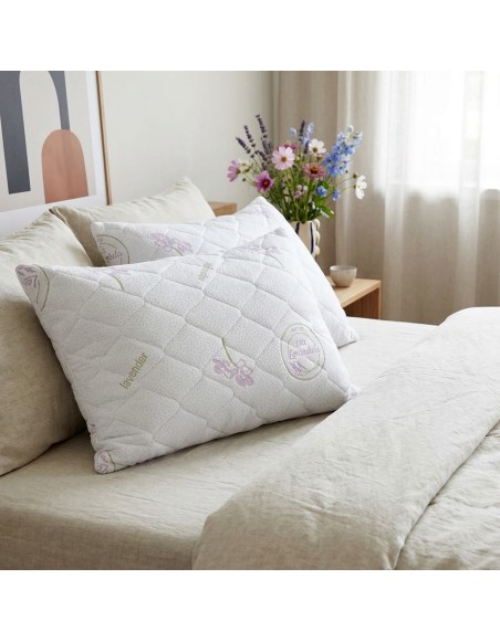 Polštář prošívaný antialergický 70 x 90 cm Lavender EMI 1+1 ZDARMA
