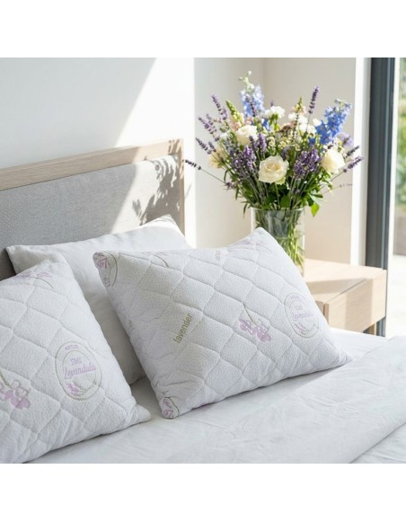 Polštář prošívaný antialergický 70 x 90 cm Lavender EMI 1+1 ZDARMA
