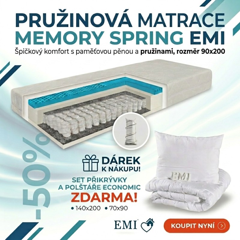 Matrac_Memory_Spring_EMI_90x200_Set_na_spanie_ZADARMO