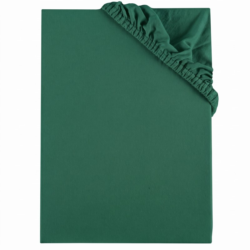 Prostěradlo tmavě zelené jersey EMI 6