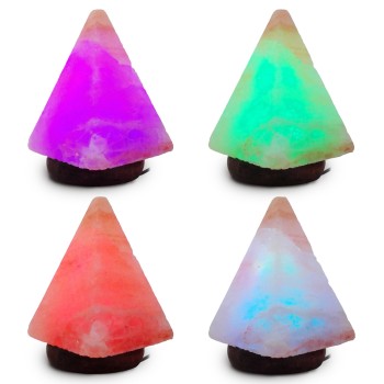 Solná lampa USB pyramida