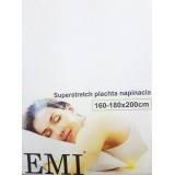 Prostěradlo bílé Superstretch EMI
