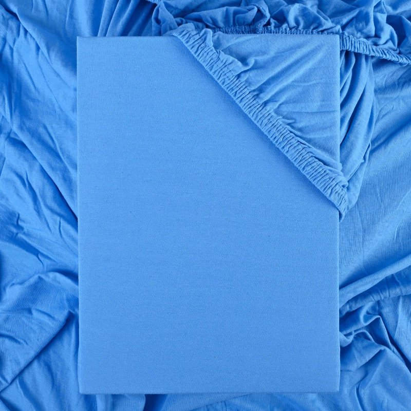 Prijemne_prosteradlo_modre_z huste_tkane_bavlny