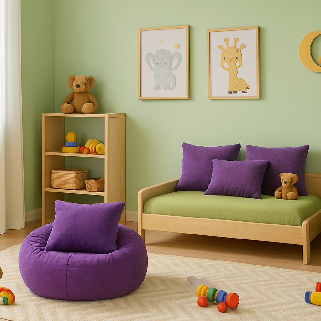 Sedací_vak_lenoch_fialový_EMI_pre_deti