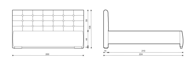 čalúnená posteľ Aria